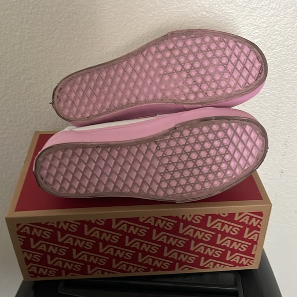 Size 8.5  VANS Barbie x Sk8- Tapered Stackform High White Pink - Picture 3 of 12